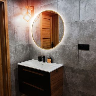 Зеркало с подсветкой ABBER Mond AG6204SCGL-1.0 100см золото